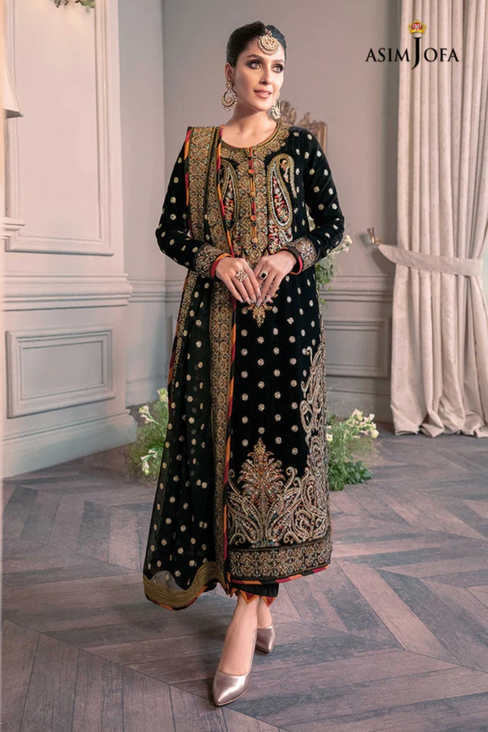 Asim Jofa - The Ayeza Edit - Royal Velvet Collection - AJAM-02 - TC-631