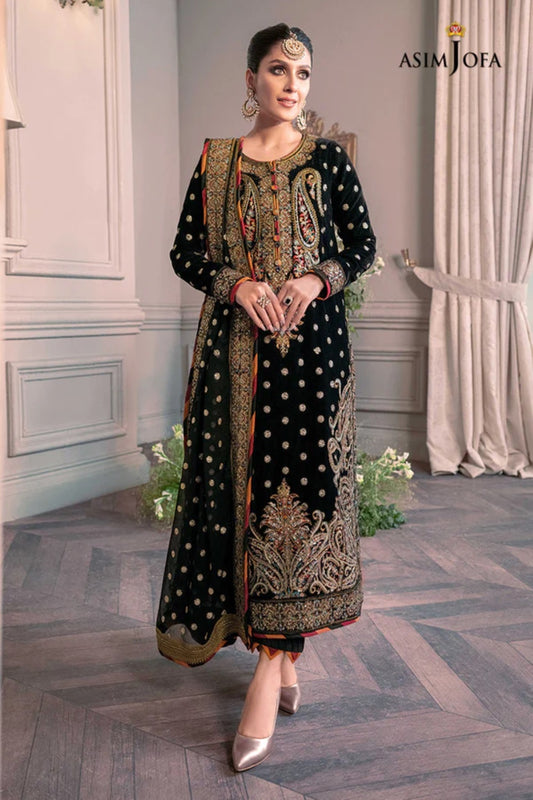 Asim Jofa - The Ayeza Edit - Royal Velvet Collection - AJAM-02 - Better Then Original - TC-631