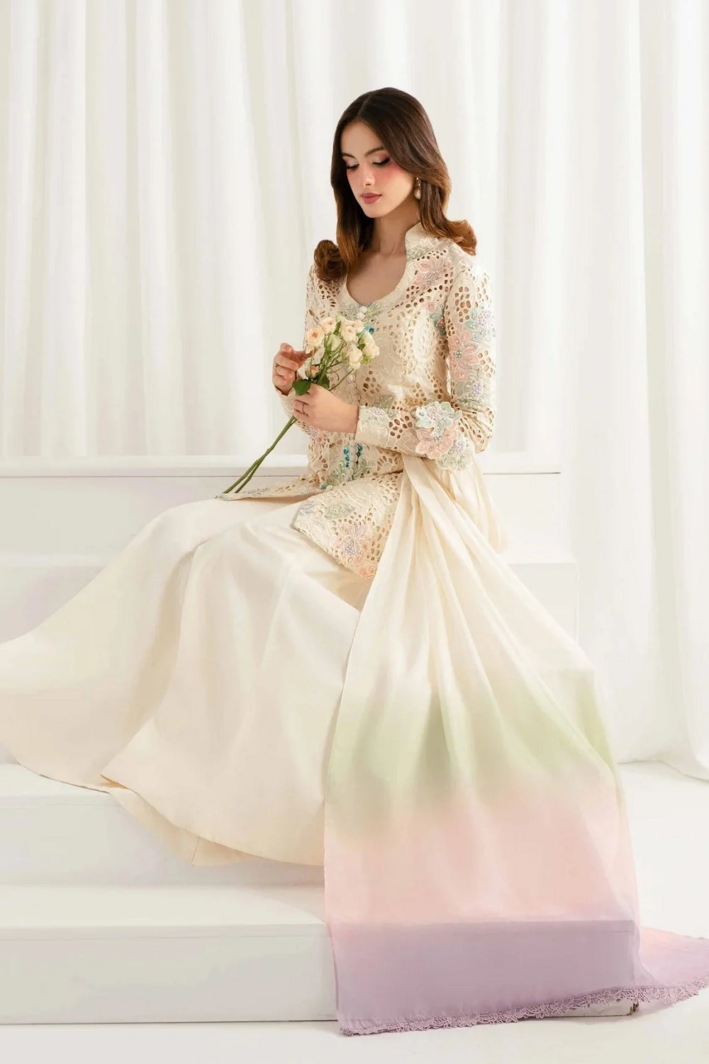 By Aleena Waqar - Floral Aﬀair Luxury MUSE Wedding Festive Wear - TC-1833