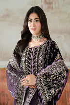 Aneelas Luxury Velvet Embroidered Formal - VT-01 - TC-1438