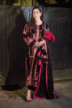 Aneelas Luxury Velvet Embroidered Formal - Oceans - TC-1448