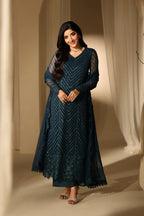 Azure Euphoria LUXE Luxury Embroidered Chiffon Edit'26 - TC-1637