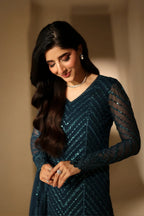Azure Euphoria LUXE Luxury Embroidered Chiffon Edit'26 - TC-1637