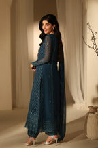 Azure Euphoria LUXE Luxury Embroidered Chiffon Edit'26 - TC-1637