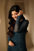 Azure Euphoria LUXE Luxury Embroidered Chiffon Edit'26 - TC-1637