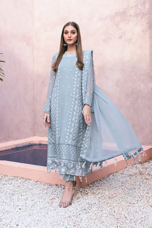 Azure | Ensembles Embroidered Formals | Frosted Fern | TC-936