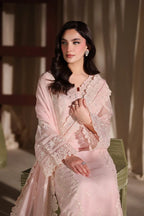Azure Twirling Tulip LUXE Luxury Embroidered Chiffon Edit'26 - TC-1658