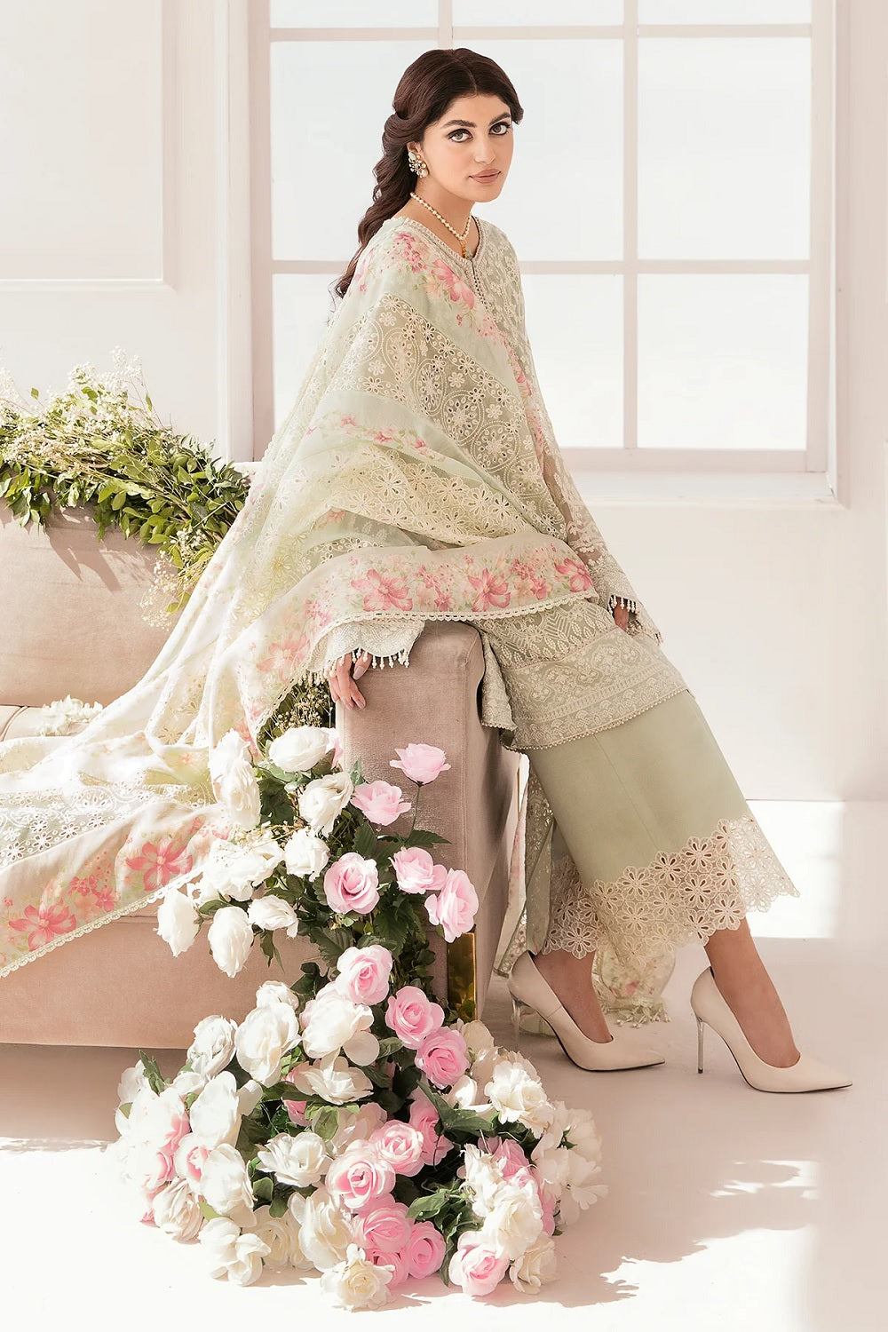 Baroque Chantelle Embroidered Chiffon Collection - CH11-01 - TC-538