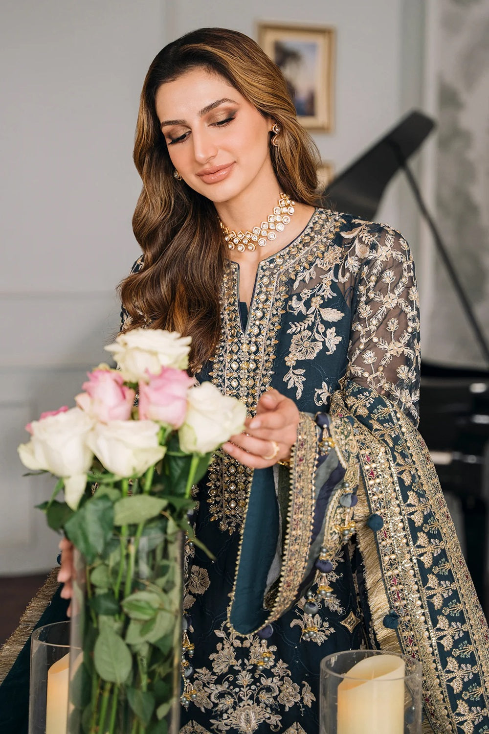 BAROQUE - CHANTELLE EMBROIDERED CHIFFON COLLECTION'24 - CH12-01 - TC-822