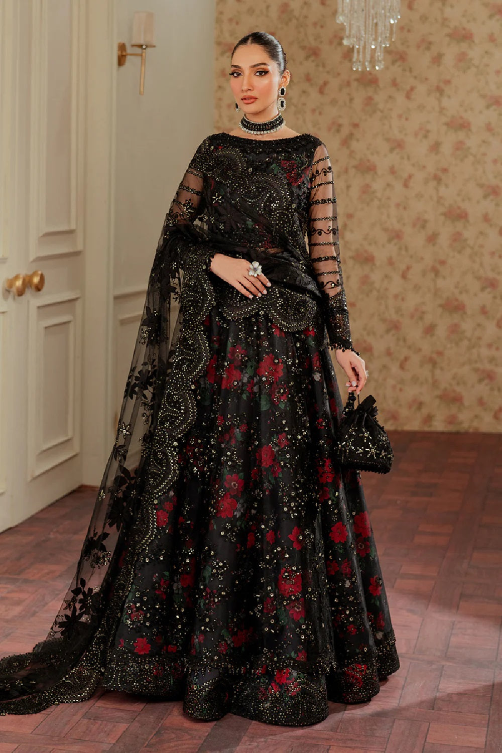 Baroque Chantelle Embroidered Formal Net'25 - CH13-05 - TC-1375