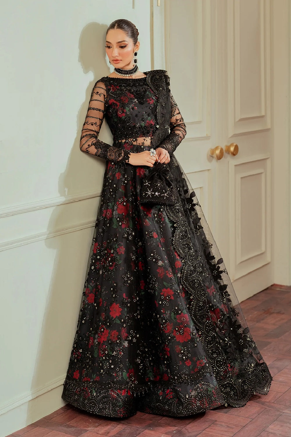 Baroque Chantelle Embroidered Formal Net'25 - CH13-05 - TC-1375