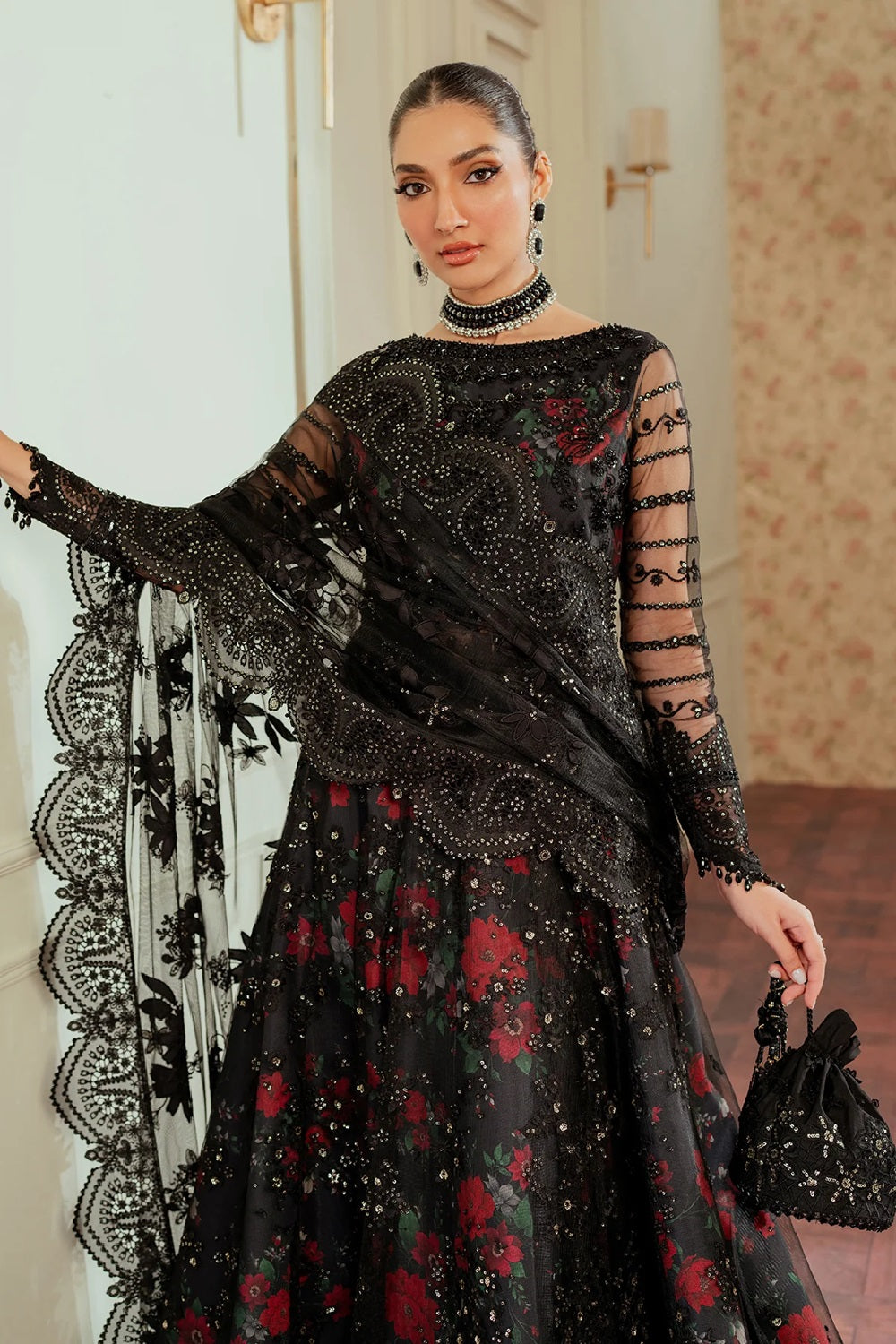 Baroque Chantelle Embroidered Formal Net'25 - CH13-05 - TC-1375
