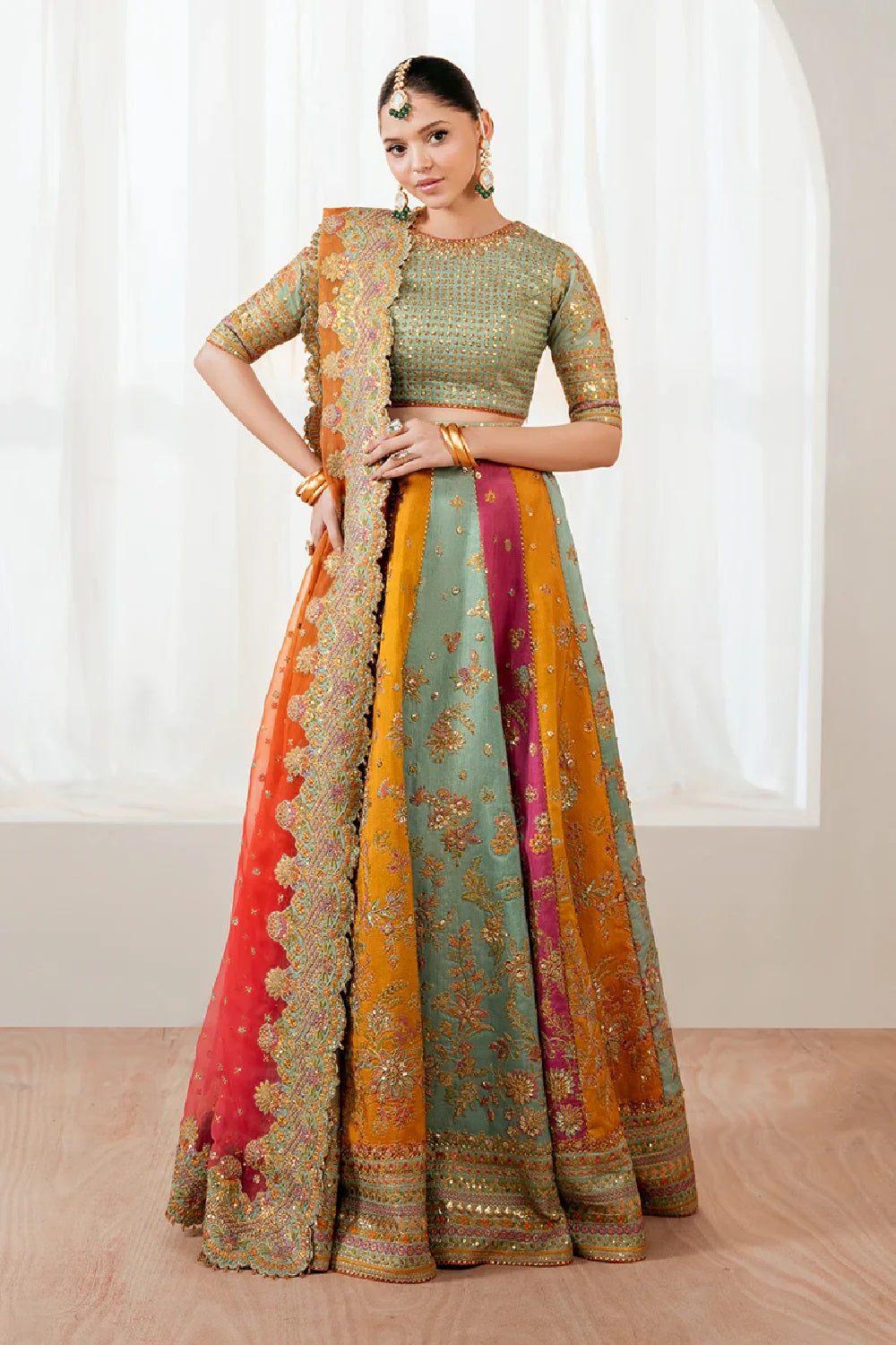 Baroque Luxury Embroidered Silk Maxi SF-4036 - TC-1406