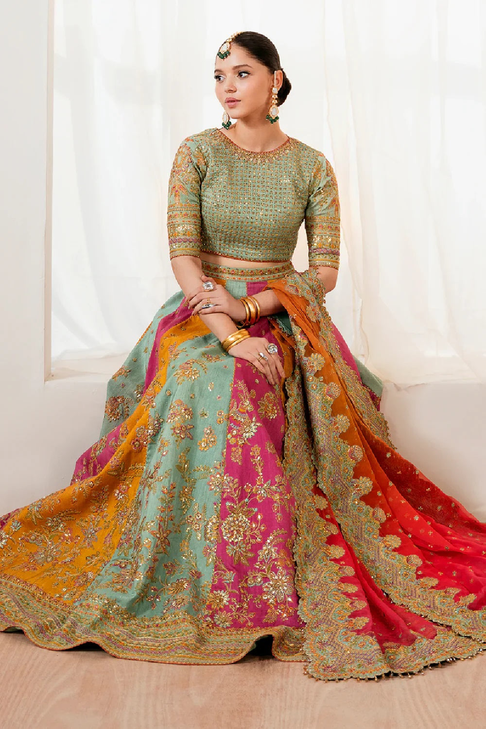 Baroque Luxury Embroidered Silk Maxi SF-4036 - TC-1406
