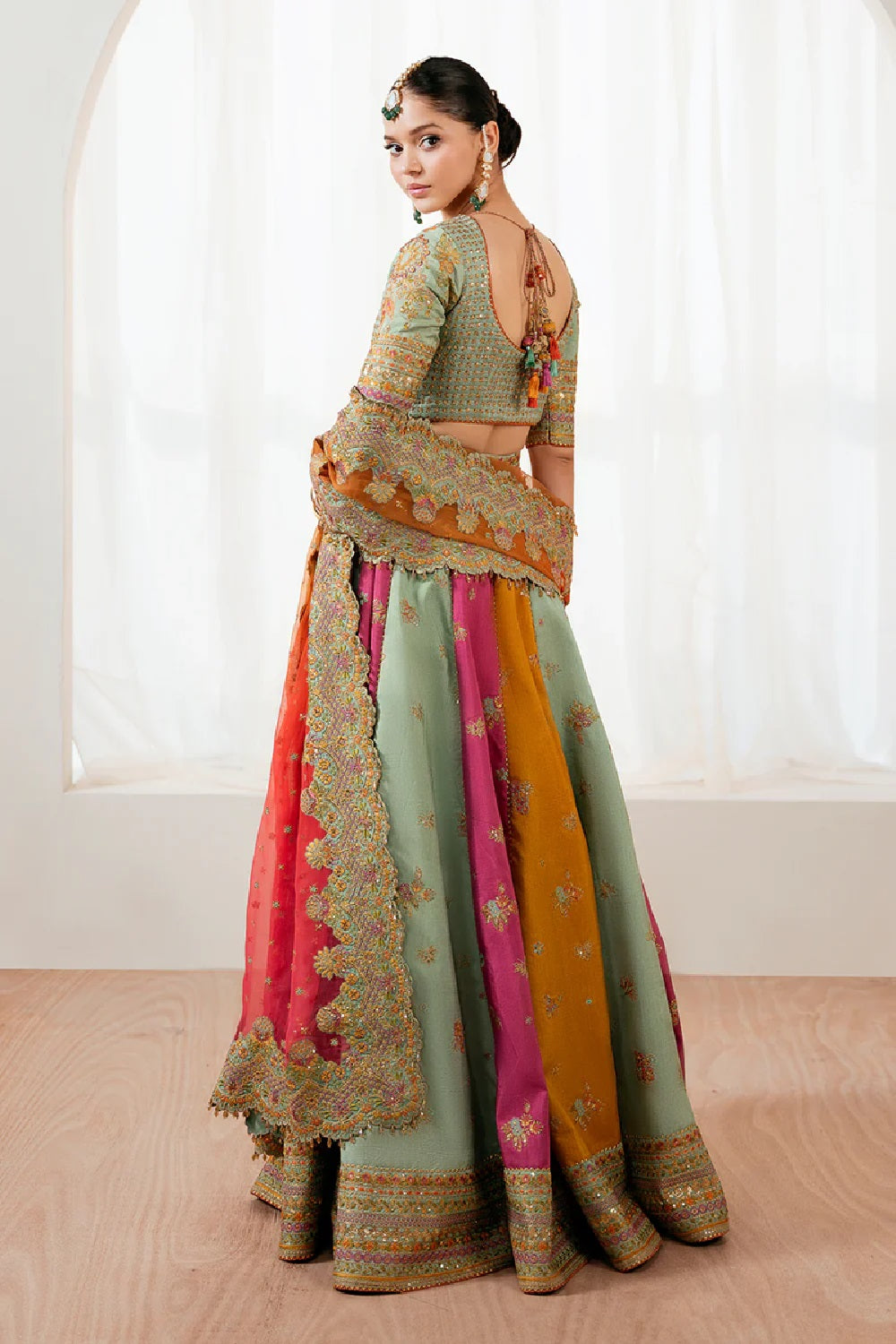 Baroque Luxury Embroidered Silk Maxi SF-4036 - TC-1406