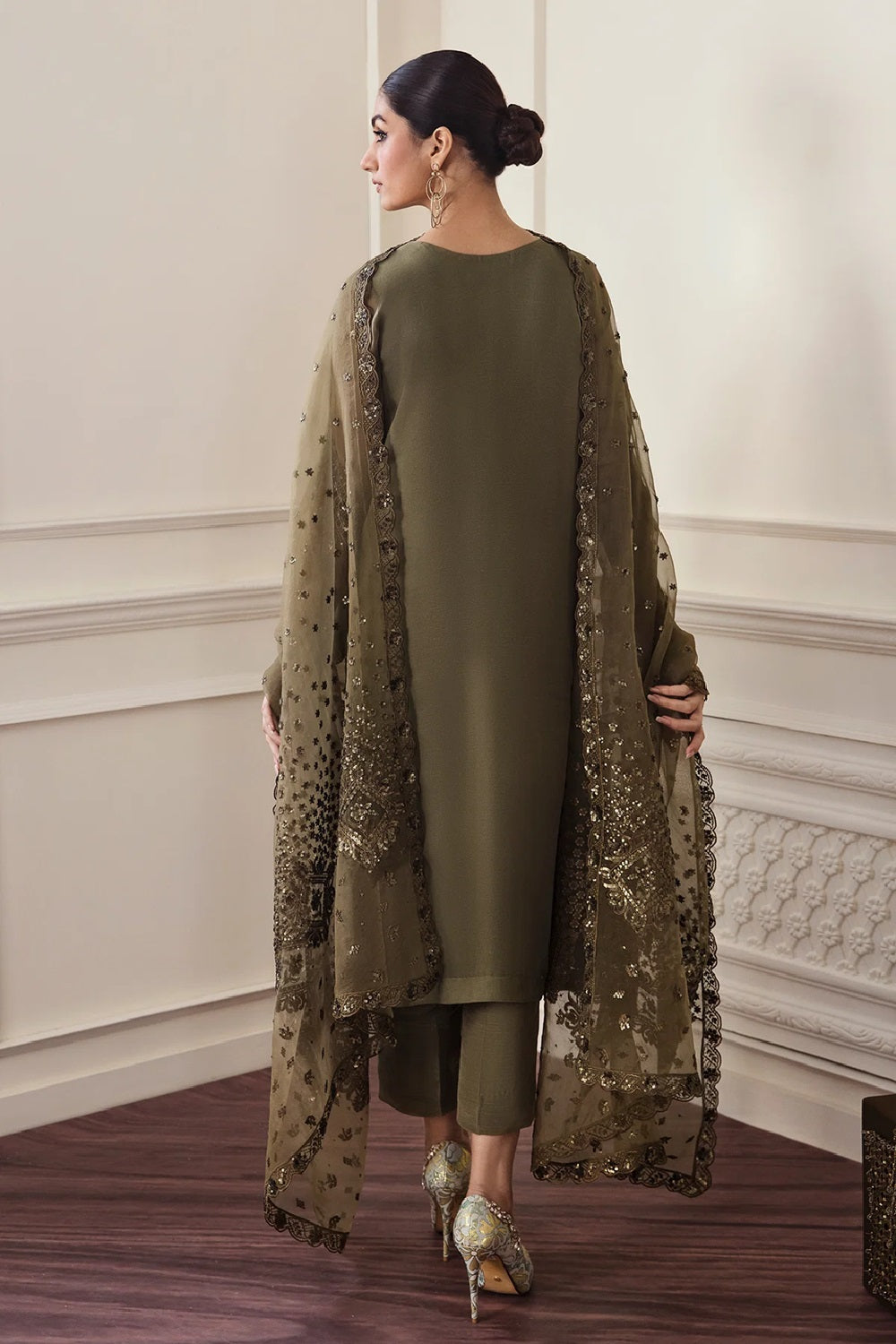Baroque UF-295 Luxury Embroidered Chiffon Edit'26 - TC-1587