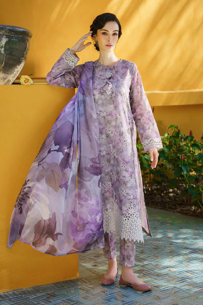 Baroque Luxury Embroidered Printed Lawn'25 UF-579 - TC-1317