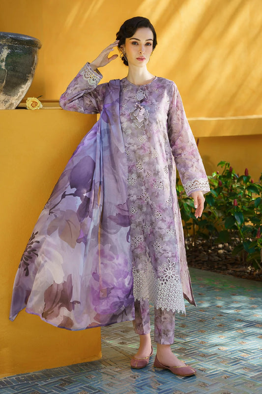 Baroque Luxury Embroidered Printed Lawn'25 UF-579 - TC-1317