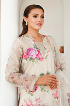 Baroque Luxury Embroidered Printed Lawn'25 UF-652 - TC-1324