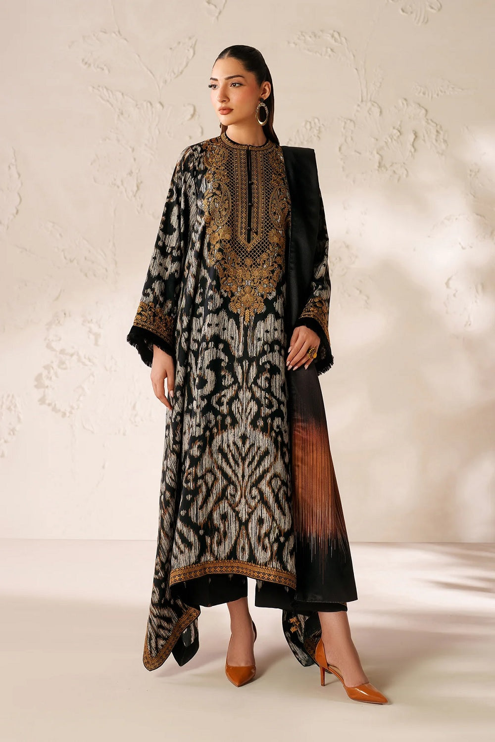 Baroque Printed Embroidered Lawn'26 - UF-4289 - TC-1530