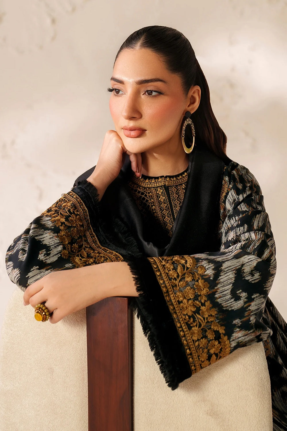 Baroque Printed Embroidered Lawn'26 - UF-4289 - TC-1530