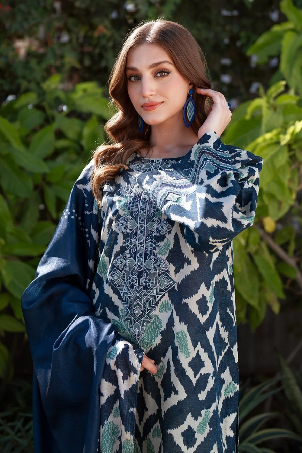 Baroque Printed Embroidered Lawn'26 - SF-4069 - TC-1539