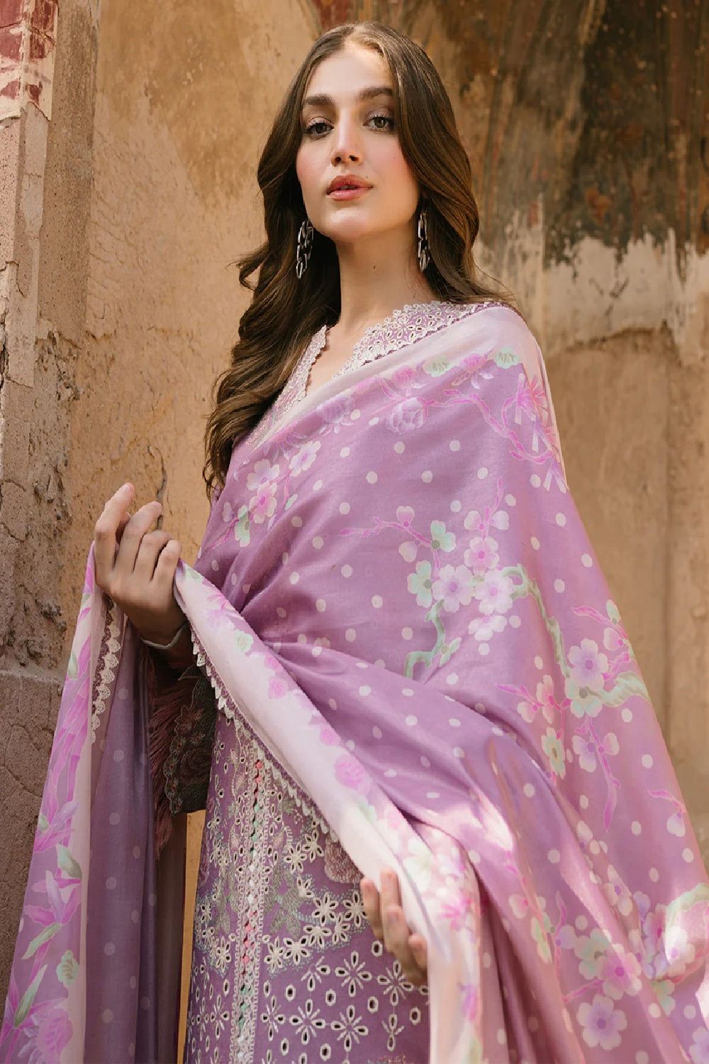 Gulabi Baagh By Bin Ilyas Luxury Embroidered Lawn Edition'25 155 A - TC-1195