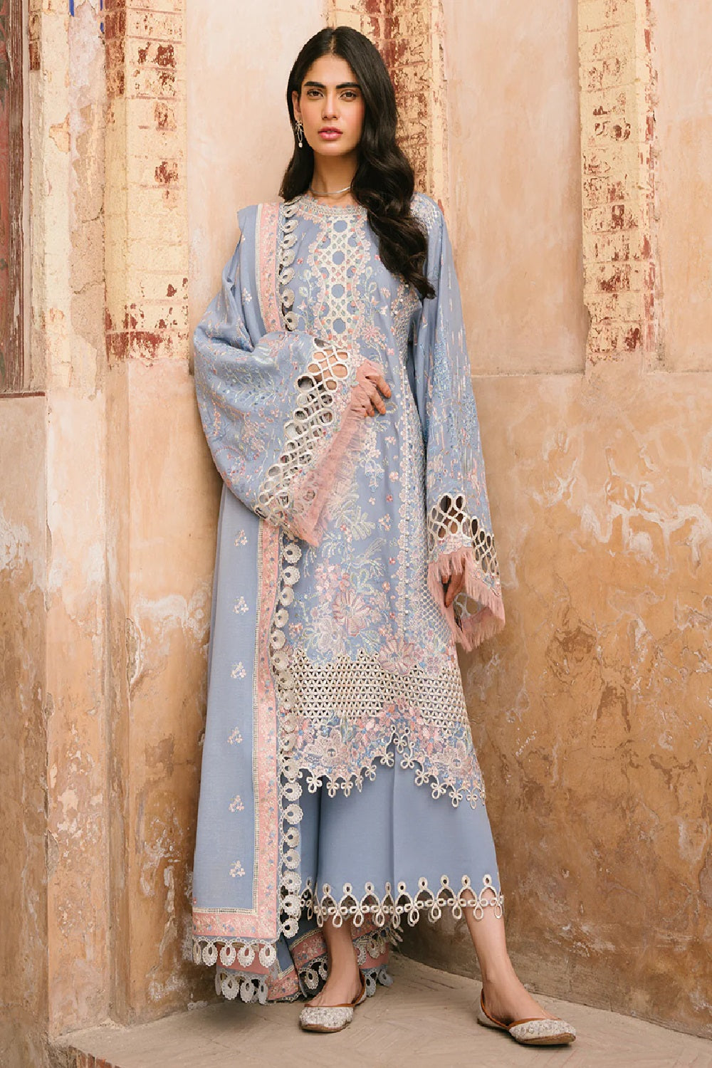 Gulabi Baagh by Bin Ilyas Luxury Embroidered Lawn'25 151 - B - TC-1333