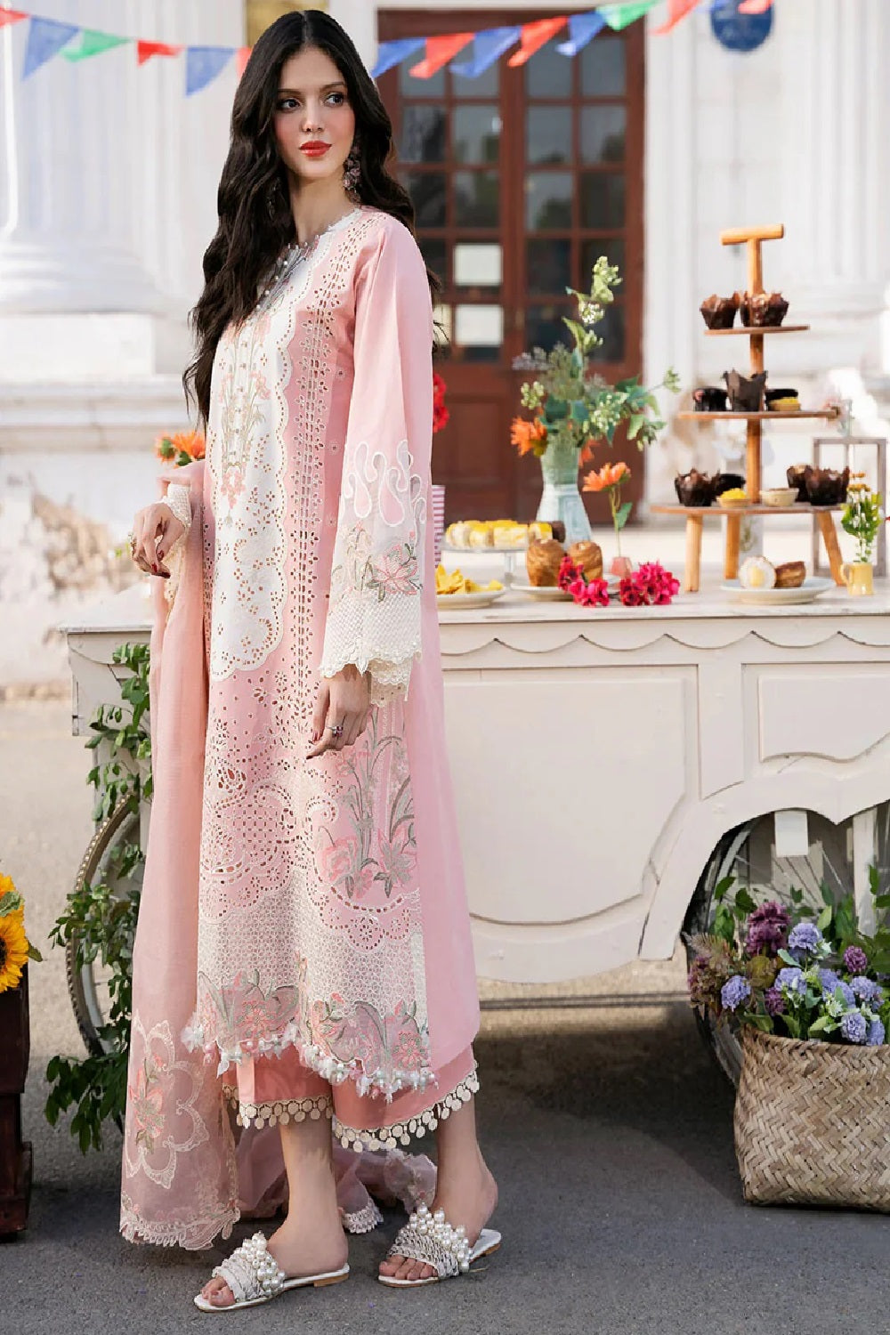 CLARA by Bin Ilyas Luxury Embroidered Lawn'25 216 - A - TC-1354