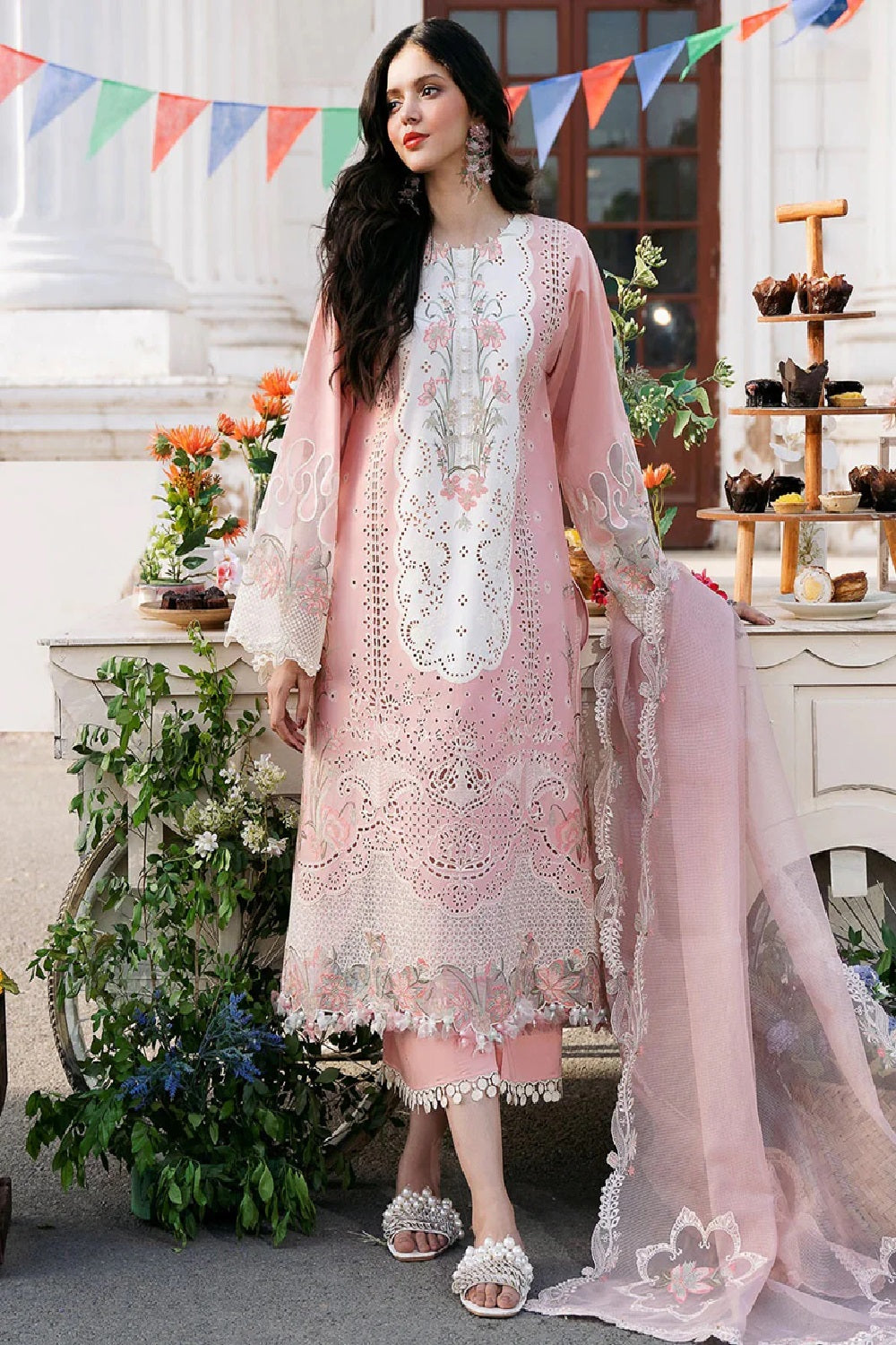 CLARA by Bin Ilyas Luxury Embroidered Lawn'25 216 - A - TC-1354