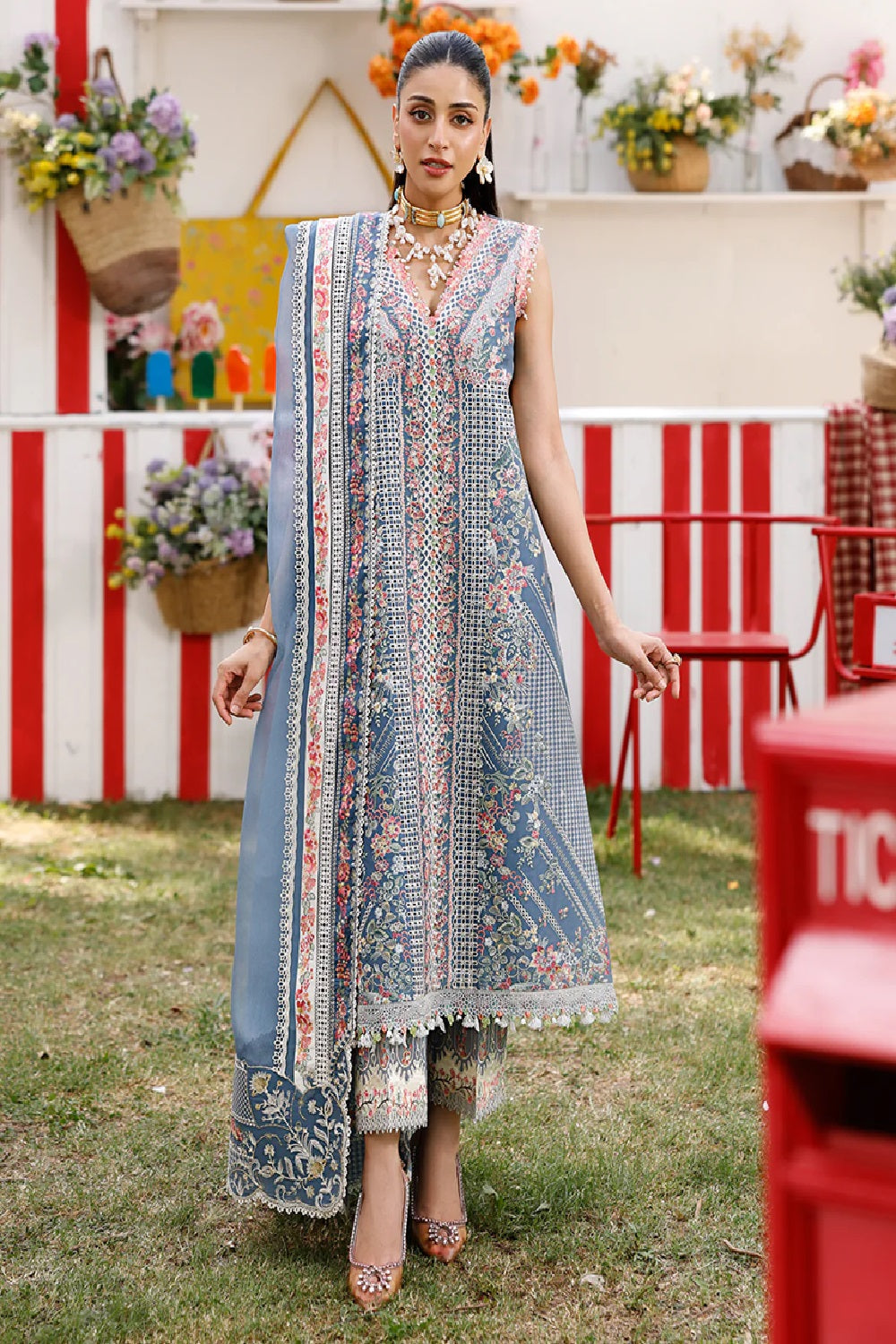 Bin Ilyas Luxury Embroidered Lawn'26 33 - B - TC-1495