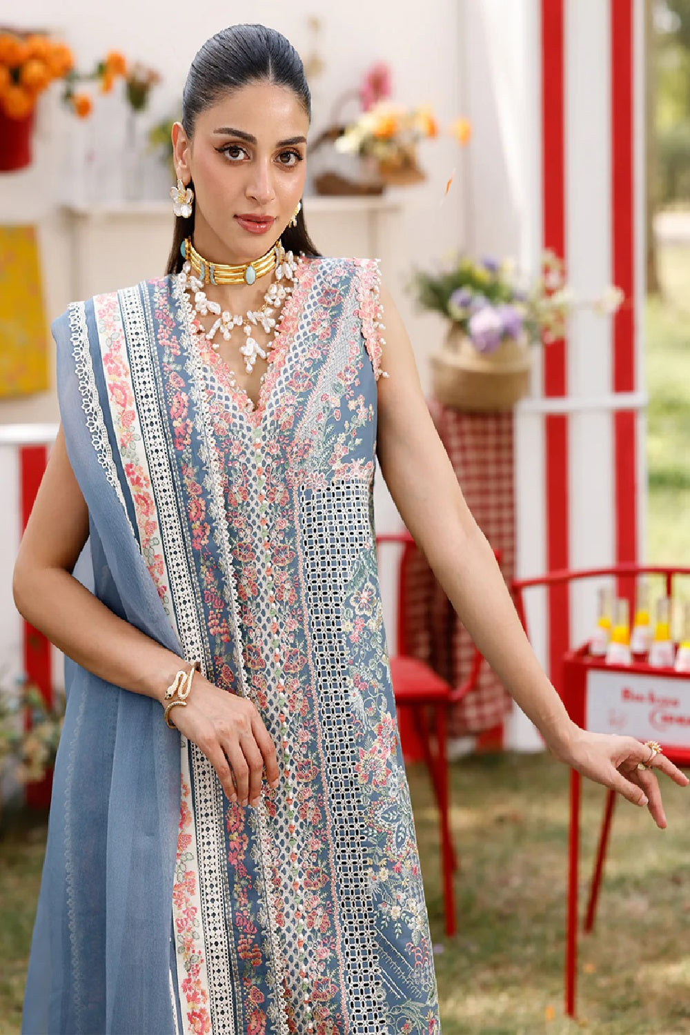 Bin Ilyas Luxury Embroidered Lawn'26 33 - B - TC-1495