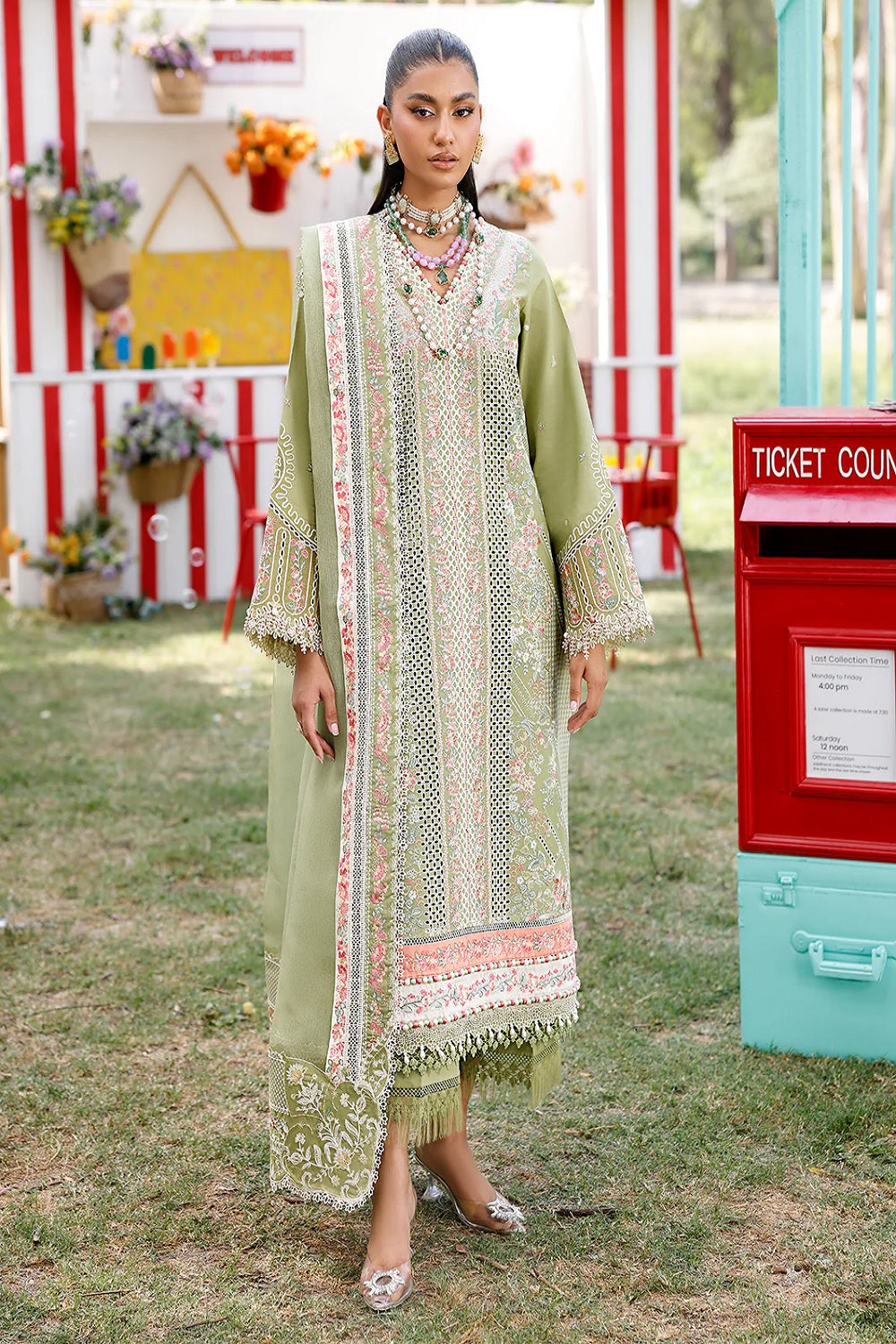 Bin Ilyas Luxury Embroidered Lawn'26 33 - A - TC-1499