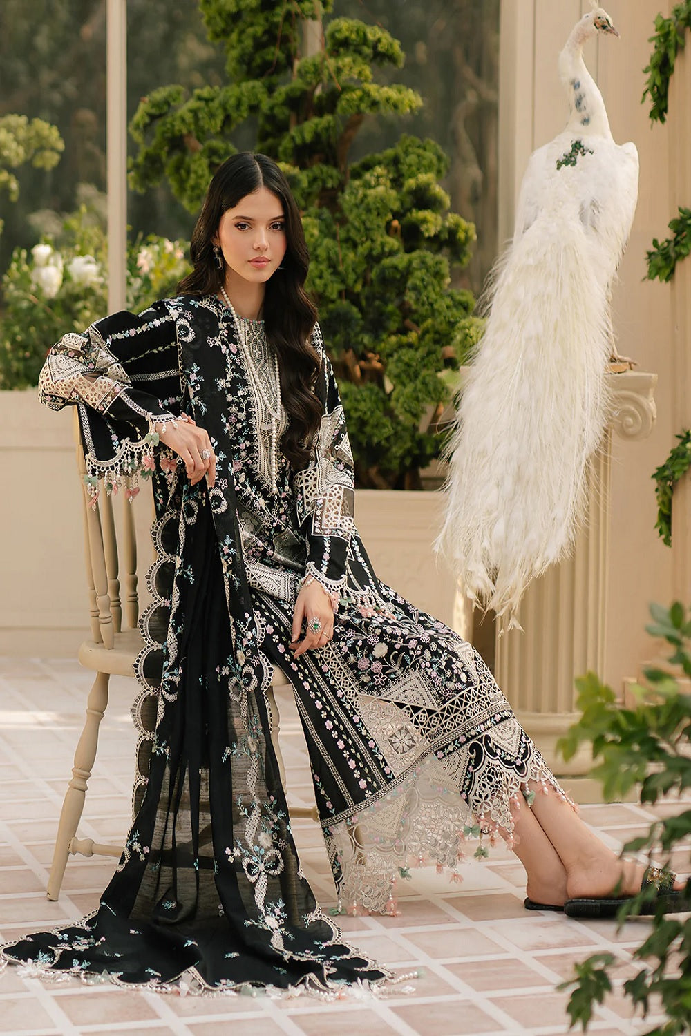 Freesia by Bin Ilyas Luxury Embroidered Lawn'25 103 - B - TC-1248