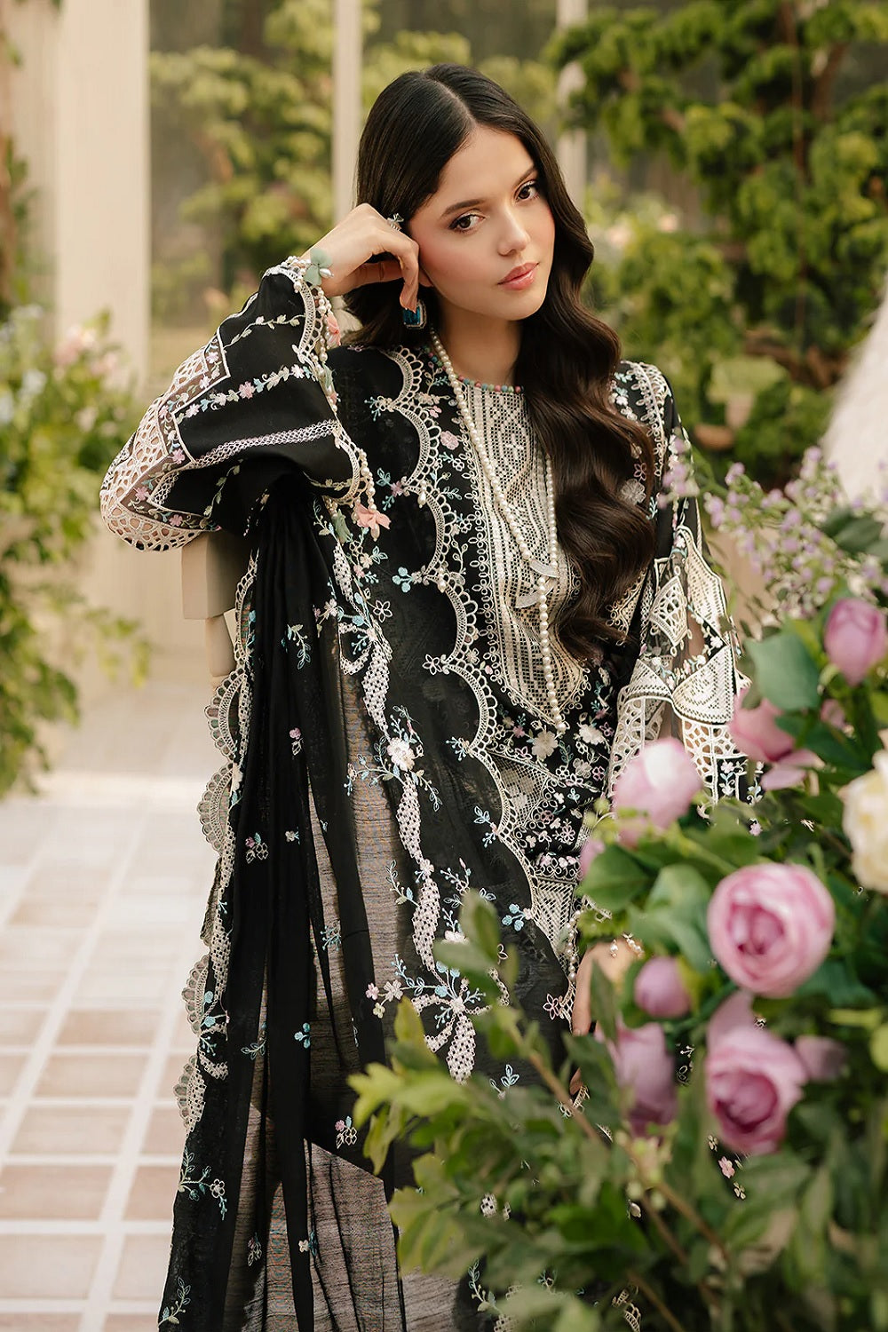 Freesia by Bin Ilyas Luxury Embroidered Lawn'25 103 - B - TC-1248