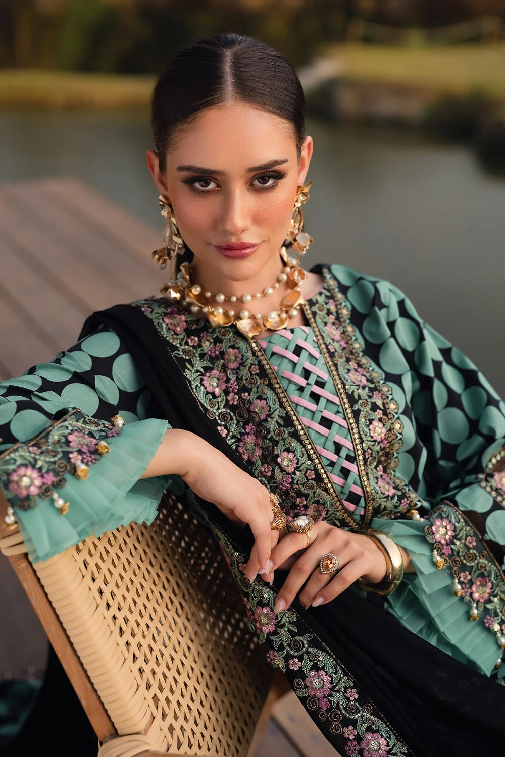 Charizma Qara Festive Edit Lawn VOL 1 CQ5-04 - TC-1518