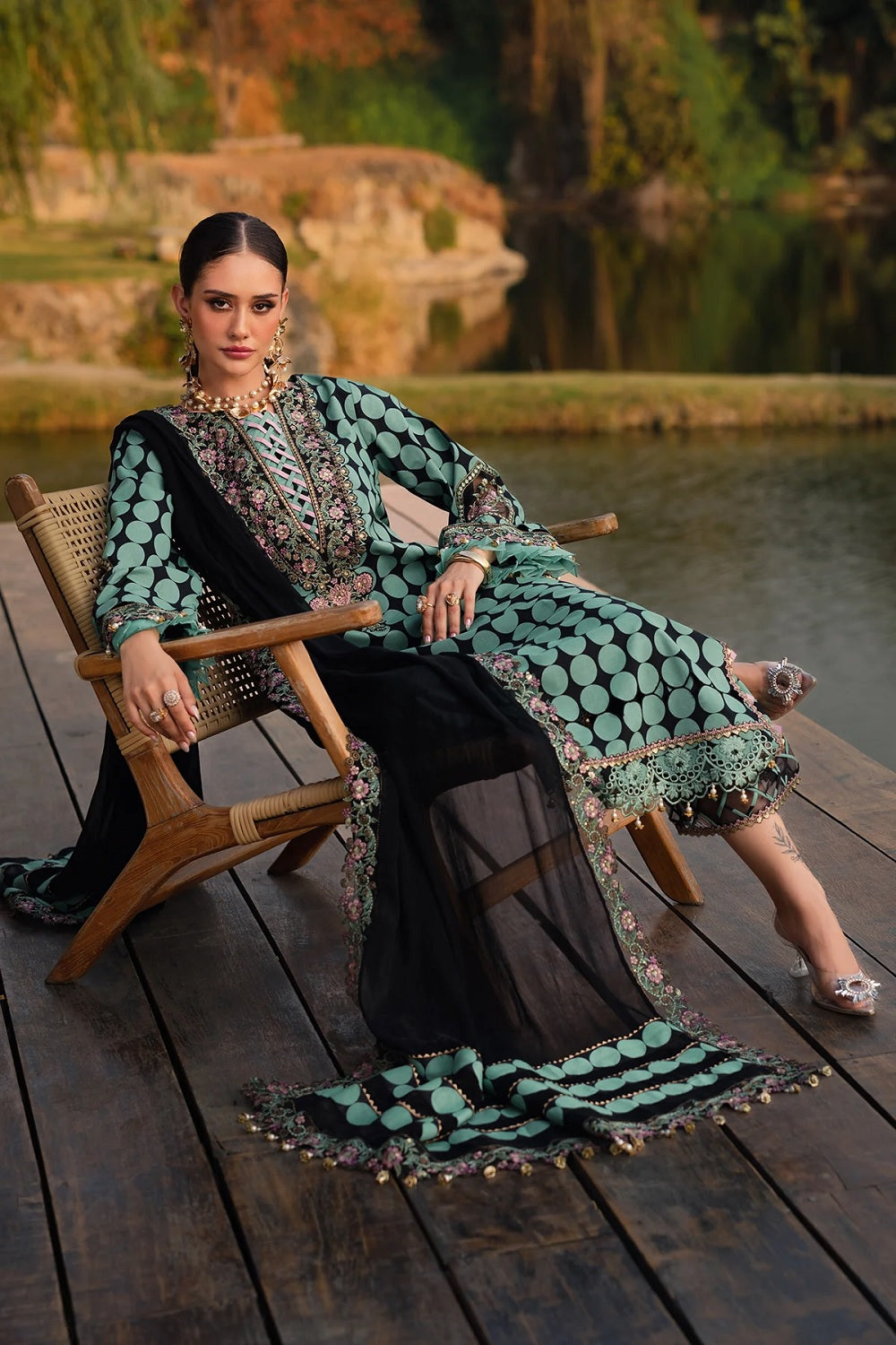 Charizma Qara Festive Edit Lawn VOL 1 CQ5-04 - TC-1518
