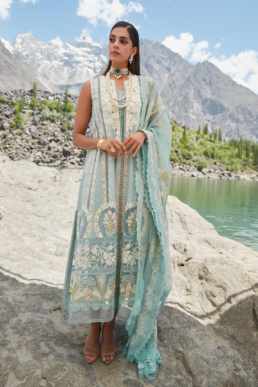Crimson X Saira Shakira Luxury Lawn 2024 - Chikkankari Affair - D2 A - TC-630
