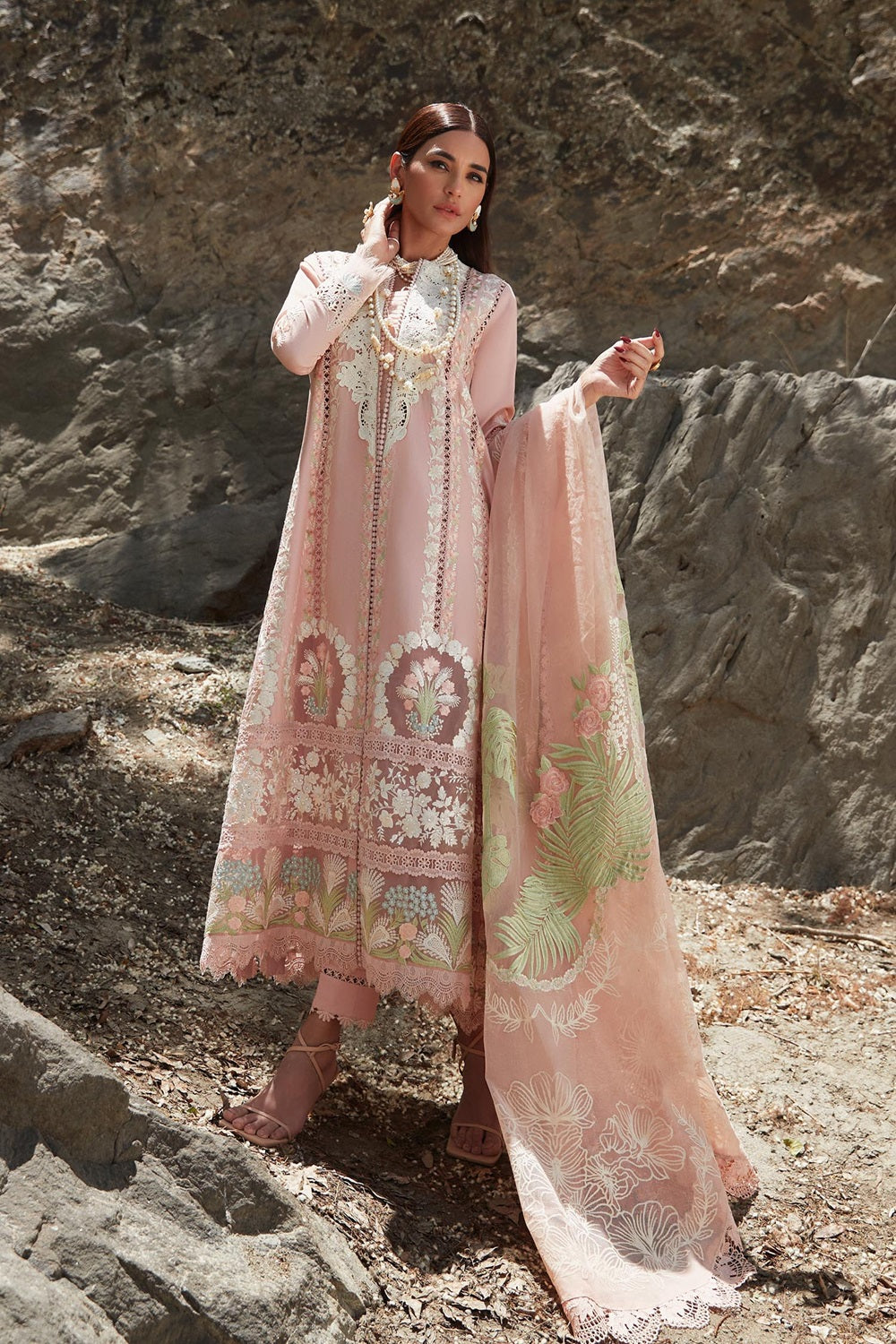 Crimson X Saira Shakira Luxury Lawn 2024 - Chikkankari Affair - D2 B - TC-639