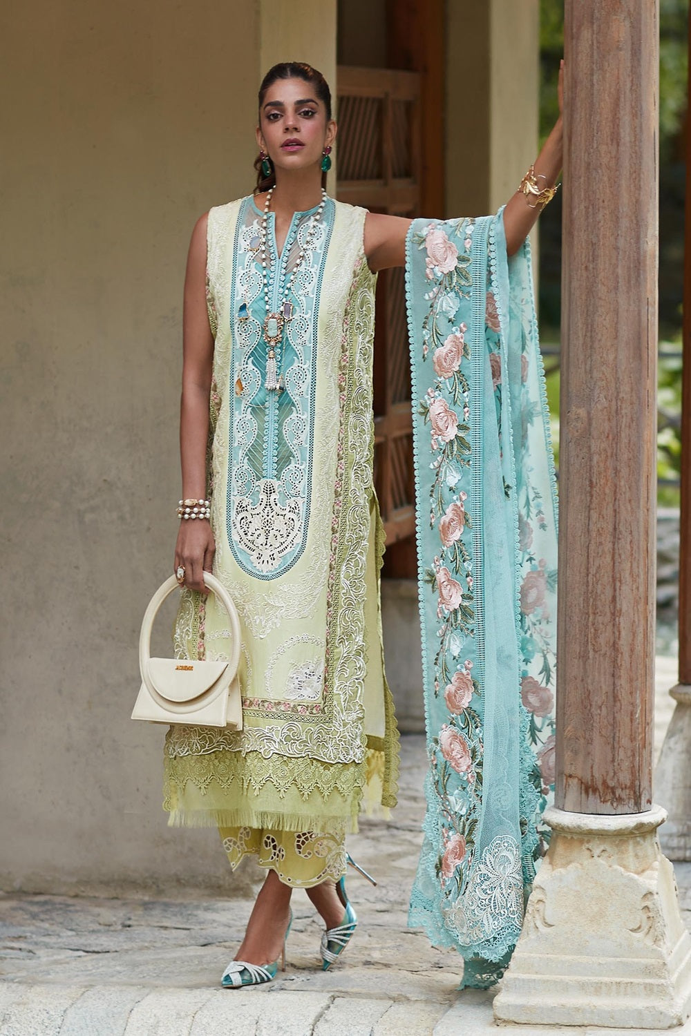 Crimson X Saira Shakira Luxury Lawn 2024 - Mountain Love - D6 A - TC-612