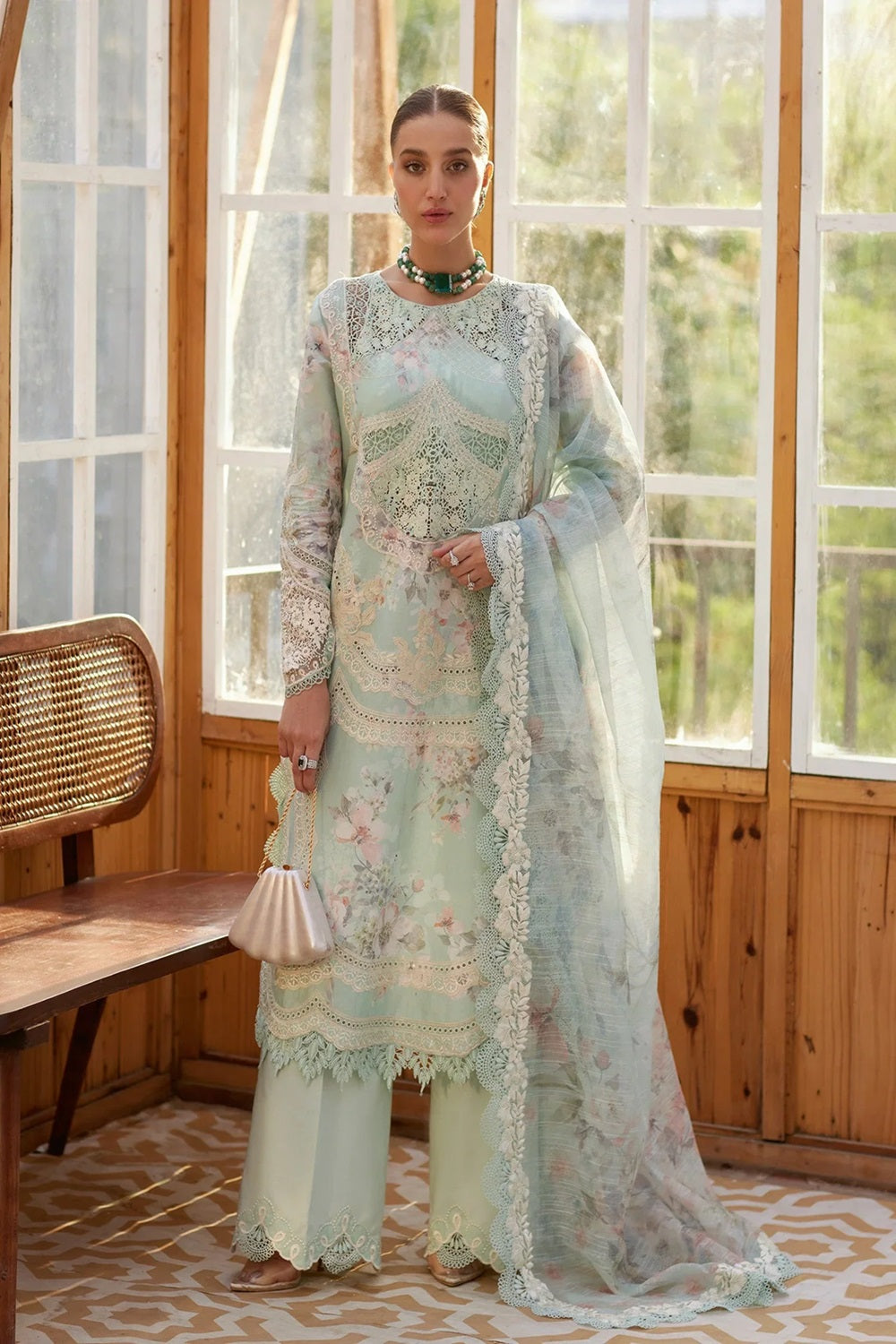 Crimson Dream Embroidered Lawn Edition'25 - TC-1236