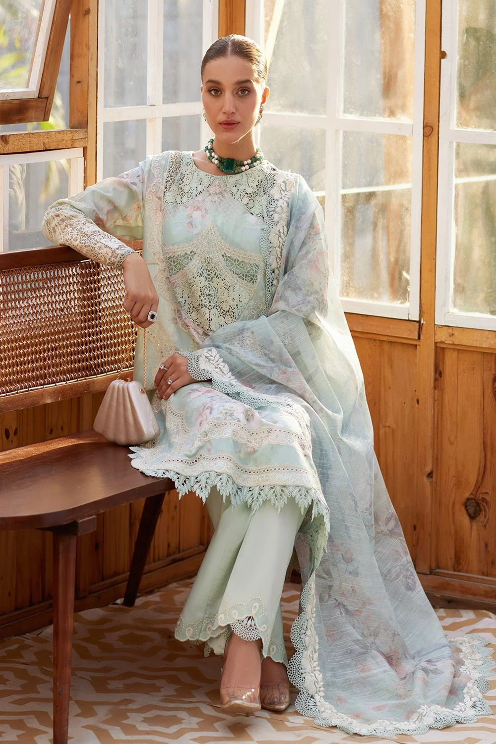 Crimson Dream Embroidered Lawn Edition'25 - TC-1236