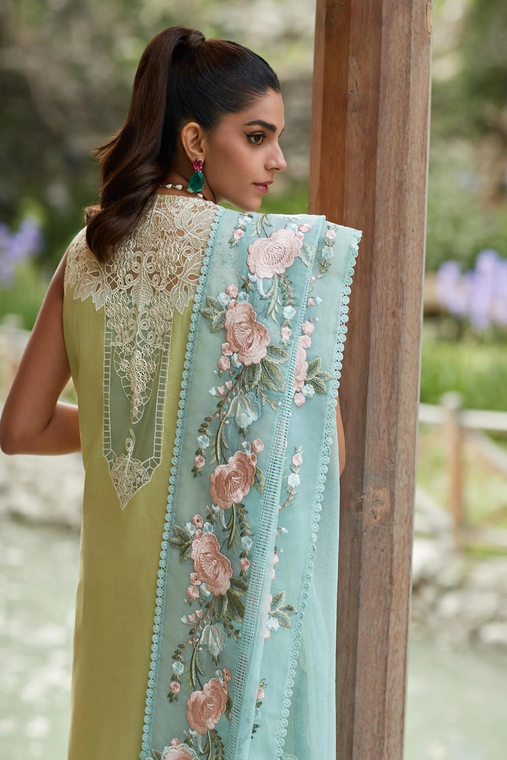 Crimson X Saira Shakira Luxury Lawn 2024 - Mountain Love - D6 A - TC-612