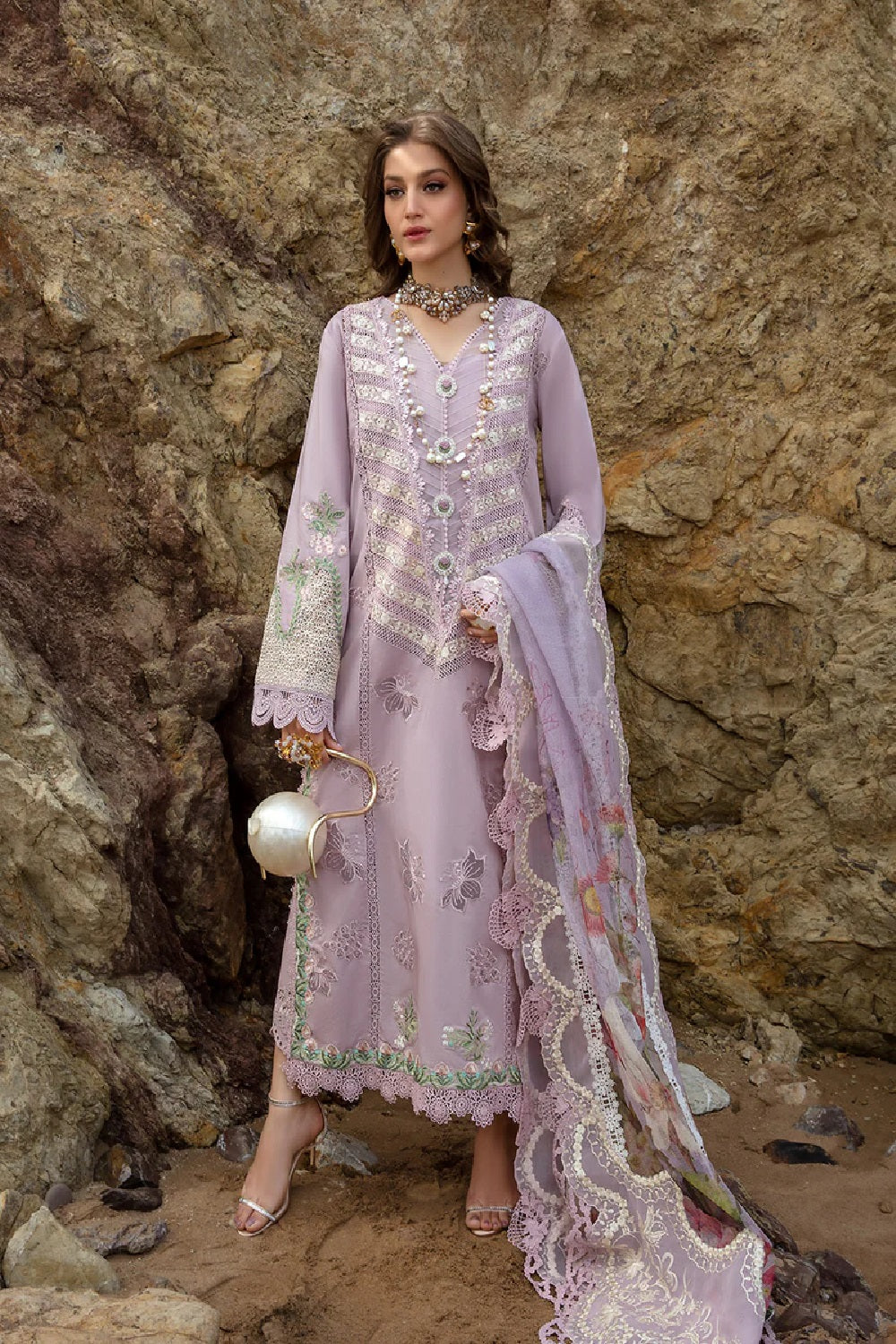 SAIRA SHAKIRA LAWN'24 BY CRIMSON - LILLIE DE JONG - AMETHYST - TC-820