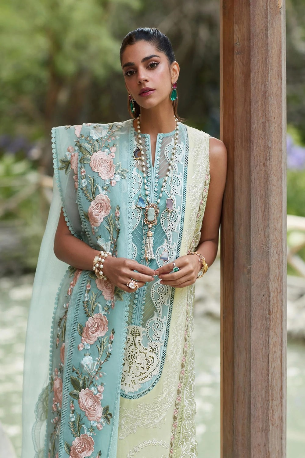Crimson X Saira Shakira Luxury Lawn 2024 - Mountain Love - D6 A - TC-612