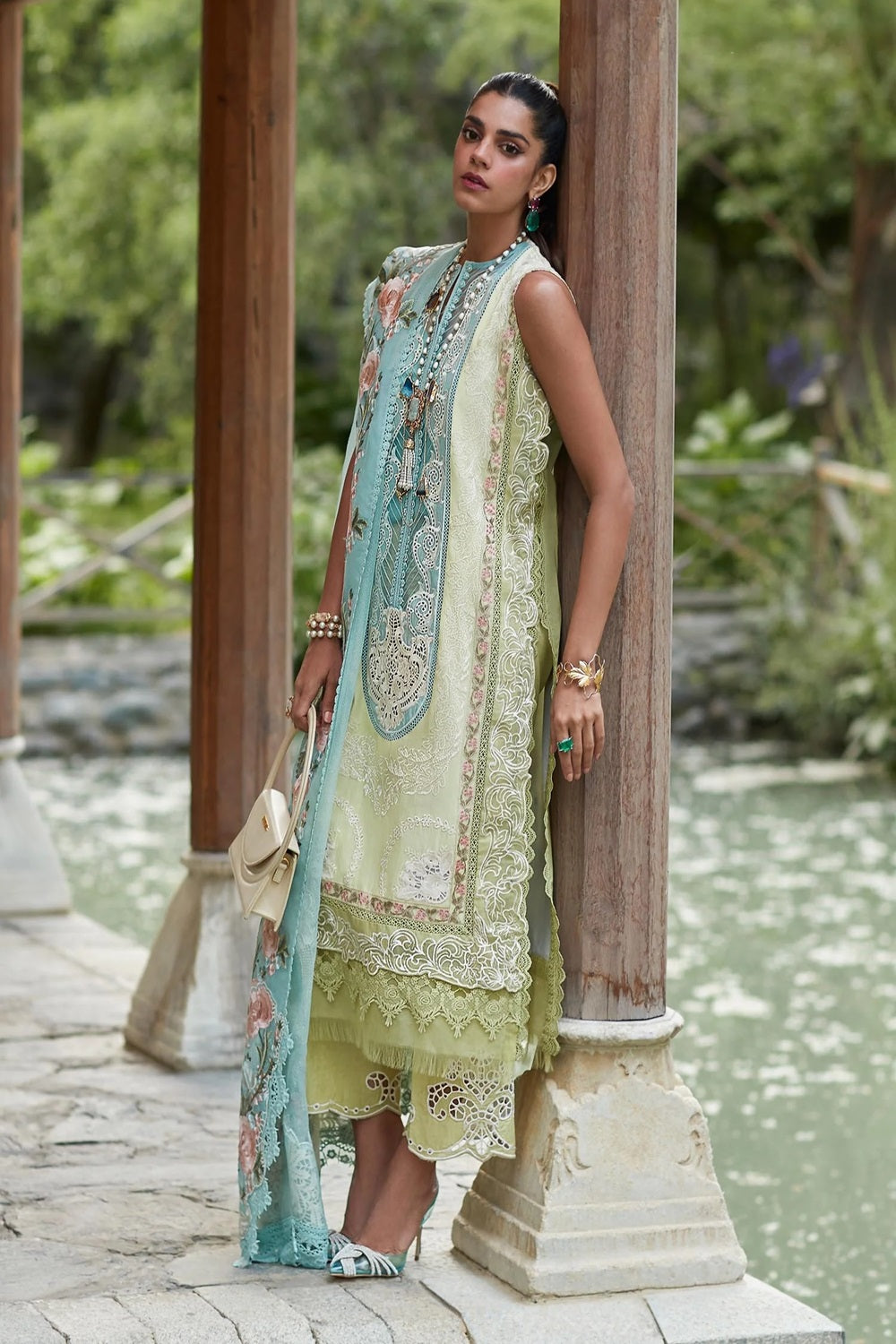 Crimson X Saira Shakira Luxury Lawn 2024 - Mountain Love - D6 A - TC-612