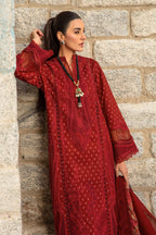 Crimson X Saira Shakira Luxury Lawn 2024 - Dancing Paisleys - Ruby - TC-1118