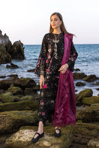 FLOW BY CRIMSON Chikankari Lawn'25 Bloom Bold - D4 B - TC-1259