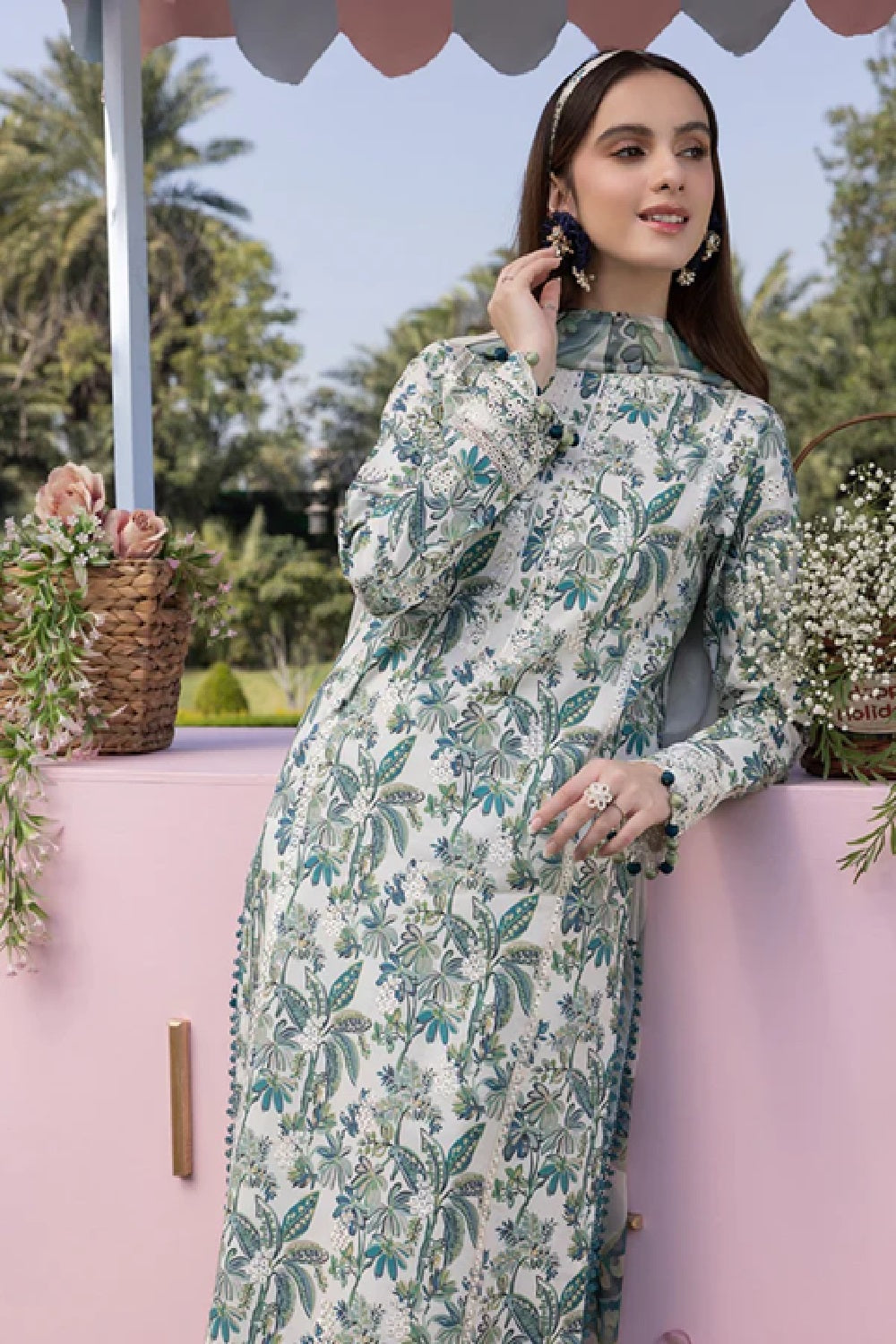 Crimson Breeze Embroidered Lawn Eid Festive'26 - TC-1574