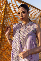 FLOW BY CRIMSON Chikankari Lawn'25 A Girl In The Garden - D7 A - TC-1347